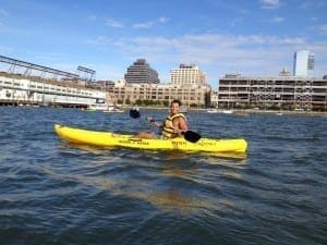 Kayac de gratis en el Río Hudson, NY.