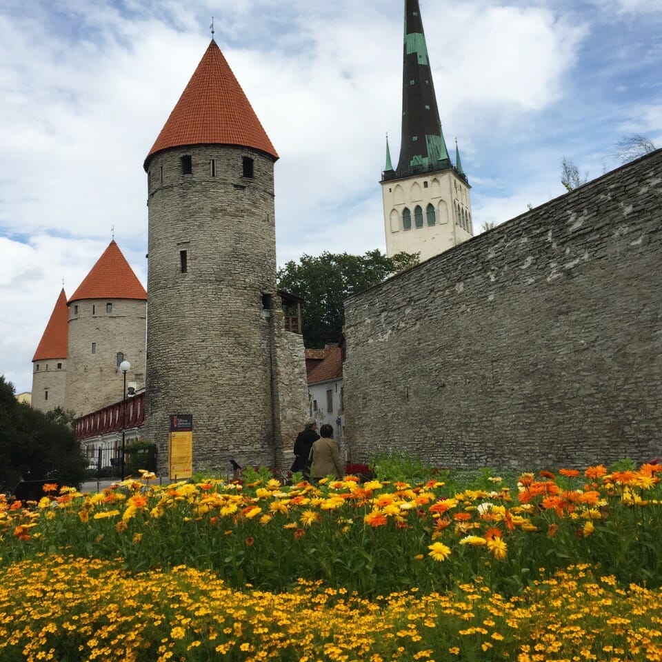 City walls in old town, Tallinn
