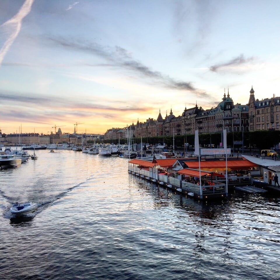 Entardecer en Estocolmo.