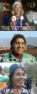 The extraordinary tattooed face women. Mindat, Chi State, Myanmar.