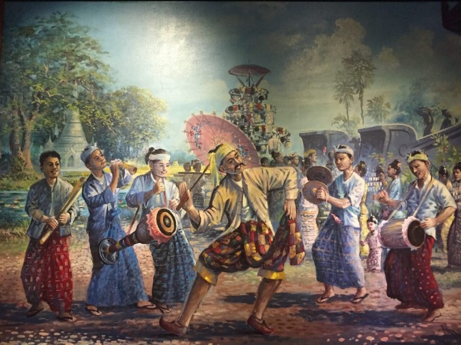 Burmese painting at the National Museum of Myanmar
