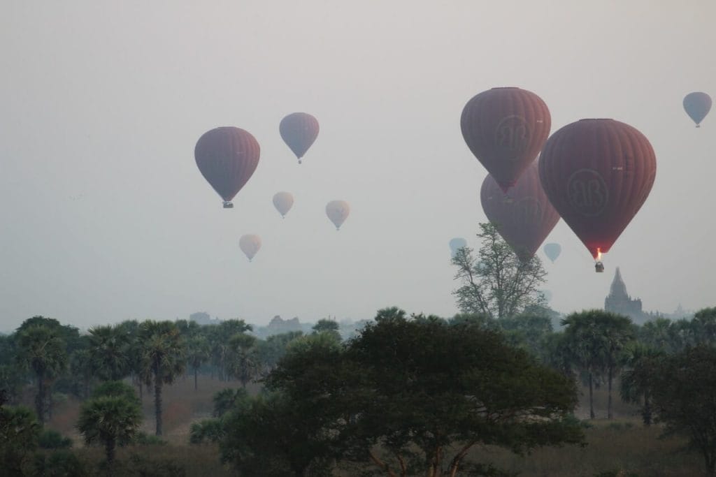 Riding a Hot Air Balloon in Bagan, Myanmar 5 Ballooning