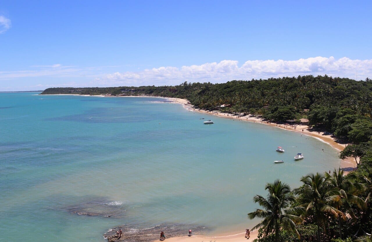 Beaches in Bahia Praia do Espelho, Porto Seguro, Bahia South Coast, Brazil