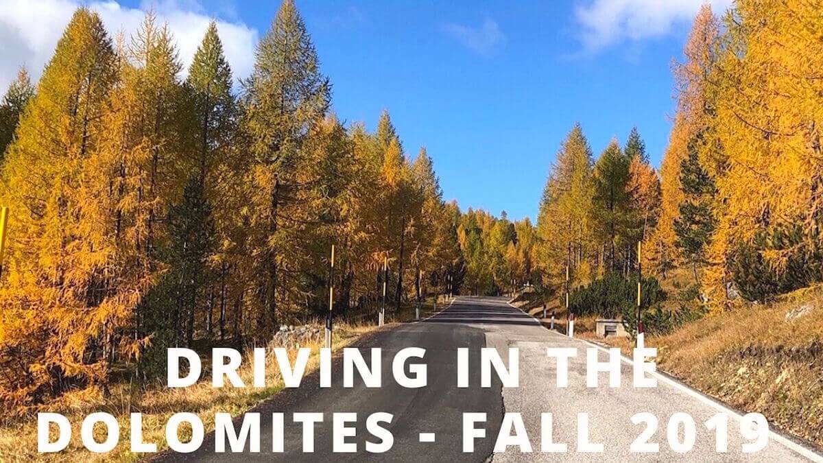Driving in the Dolomites - Fall