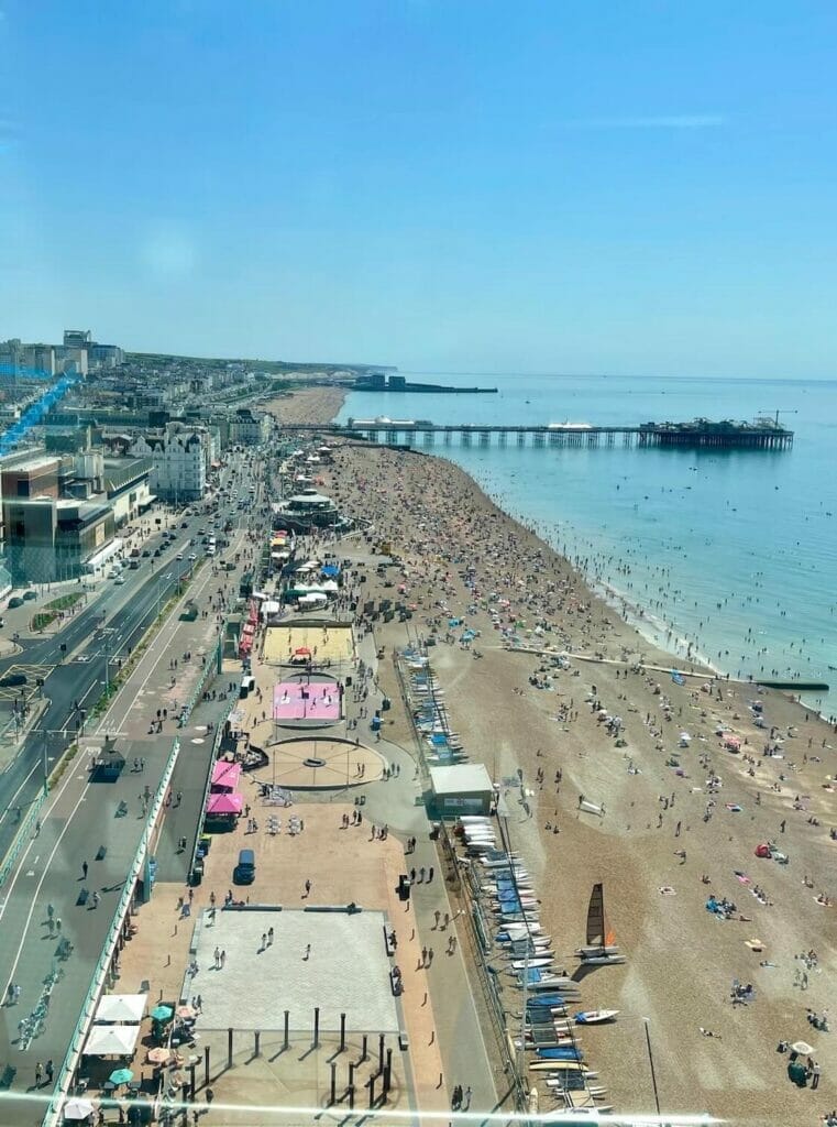 A vista de Brighton da British Airways i360