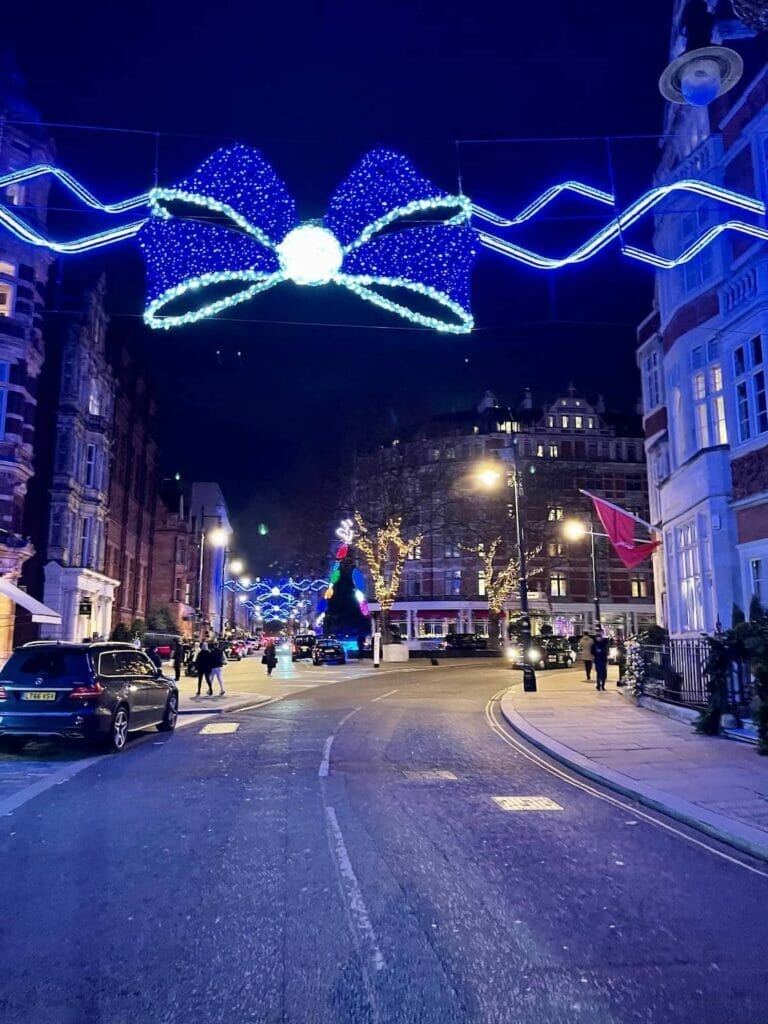 Mount Street Christmas lights 2021