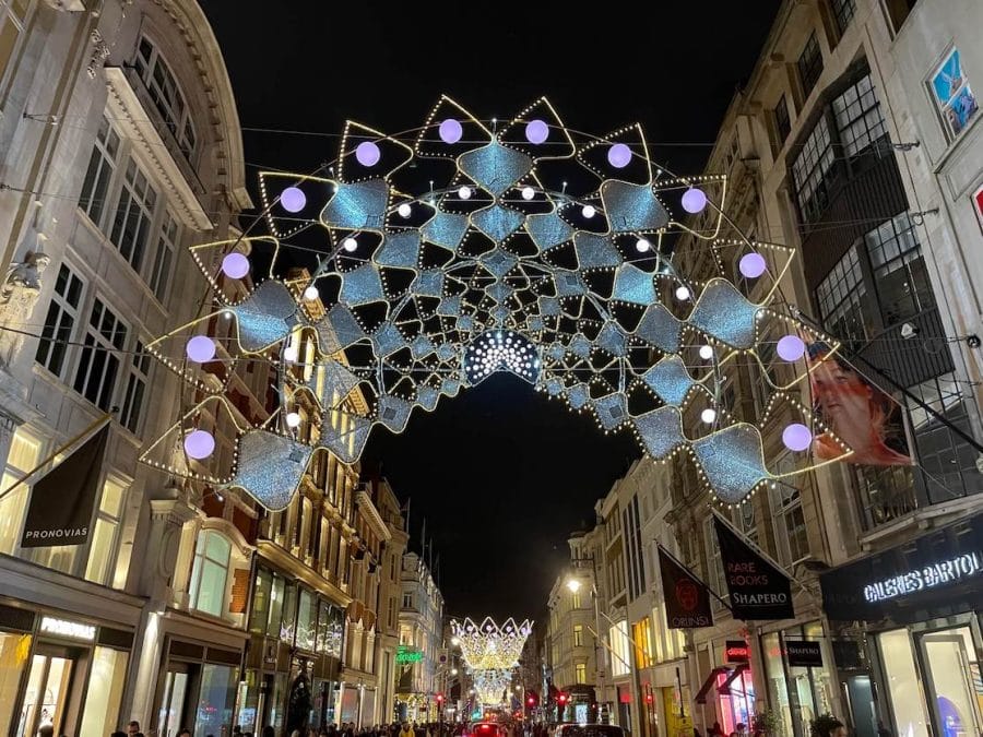 Luzes de Natal da New Bond Street, Londres