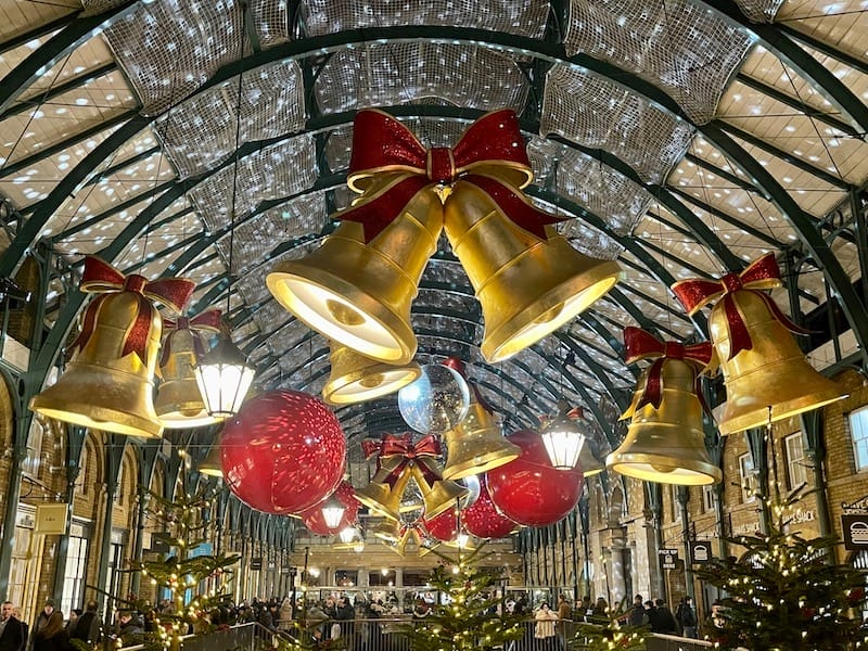 Decoração de Natal do Covent Garden, Londres, Inglaterra 