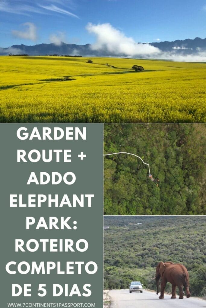 Roteiro Garden Route + Addo com HotSpots2C, África do Sul 2